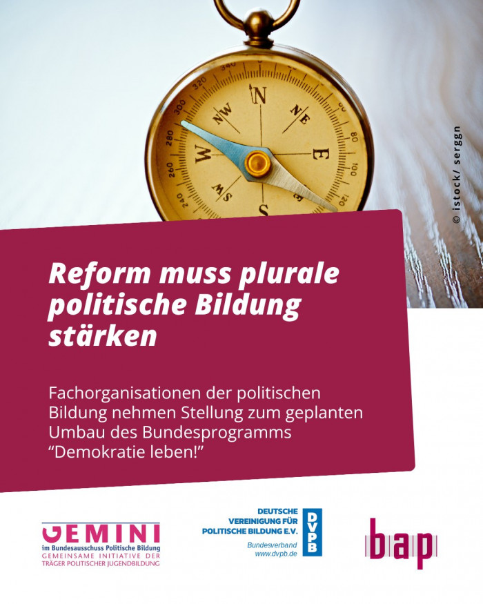 692631445_1449802843857100_2324176165778765009_n.jpg Zur Neuausrichtung des Bundesprogramms “Demokratie leben!”: Reform muss plurale politische Bildung stärken